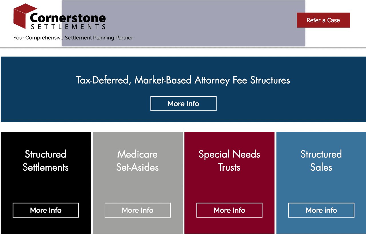structured settlement company 7, Overview of services provided by Cornerstone Settlements