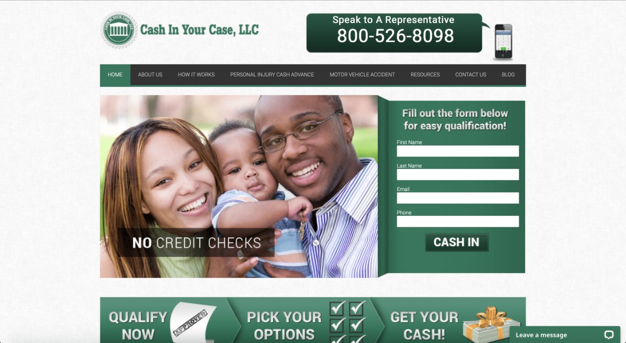structured settlement loan company 12, Cash In Your Case